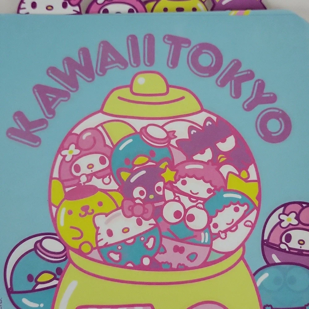 Sanrio Hello Kitty, My Melody, Tuxedo Sam, Chococat Spiral Tab Notebook